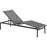 Kave Home Šedé hliníkové zahradní lehátko Lesina