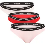 3PACK dámská tanga HUGO vícebarevná (50545680 965) M Možnost vrácení zboží ZDARMA do 120 dnů!