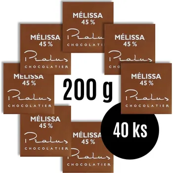 Cukrovinka Francois Pralus miničokoládky Mélissa 45% 40 ks 200 g