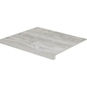 Dlažba Rako Alba DCG64733, schodovka, šedá, lapovaná, reliéfní, 60 x 53 x 0,9 cm