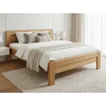 Dubová zvýšená manželská postel Dublin Supra 180x200 cm