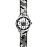 CLOCKODILE Svítící šedé chlapecké dětské hodinky ARMY s maskáčovým vzorem