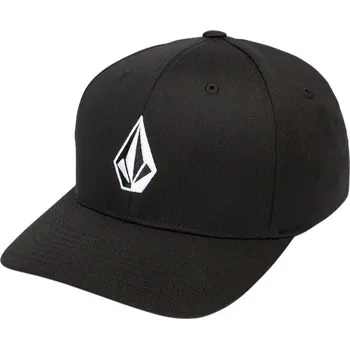 Kšiltovka Volcom kšiltovka Full Stone Flexfit Hat Black | Černá | Velikost S/M | 100% bavlna