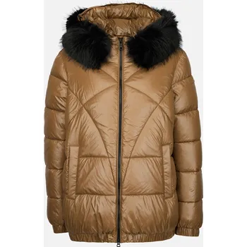 Geox Dámské Světle hnědá dámská péřová bunda Geox Backsie Hnědá 40 (2966013)