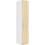 Sára potravinová skříň 40DK bílá/dub sonoma - FALCO