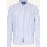 La Martina Pánská Lněná Košile Regular Fit, tmavě modrá /...