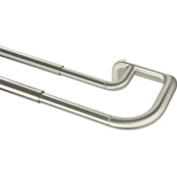 Domácí teploměr Umbra Roztažitelná dvojitá garnýž z nerezové oceli 224 - 366 cm Twilight – Rozbale(v)no, poškrábané