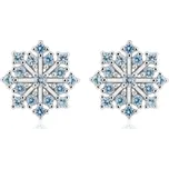 Olivie Stříbrné náušnice SNĚHOVÁ VLOČKA 9792 Ag 925; ≤1,3 g.