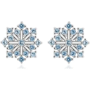 Náušnice Olivie Stříbrné náušnice SNĚHOVÁ VLOČKA 9792 Ag 925; ≤1,3 g.