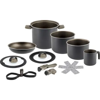 Outdoor vaření Sada hrnců Brunner Torralta Ø 22 cm Barva: šedá/černá