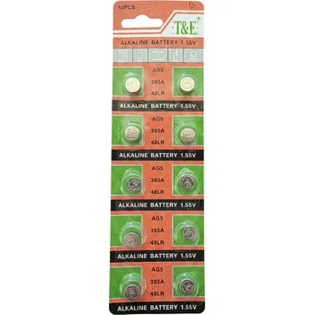 Článková baterie Alkalické knoflíkové baterie AG5 1.55V – 10 ks