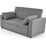 Rozkládací dvoumístná pohovka Paulinio šedá