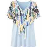 Swish Dámská halenka s volánem , modrá Velikost: S Nové zboží