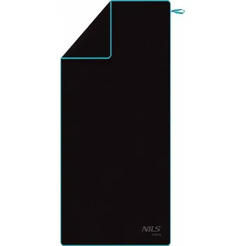 Ručník Ručník z mikrovlákna NILS aqua NAR13 černý/modrý