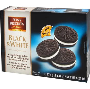 Gunz, Zollweg 1, 6841 Mäder - Vyrobeno v Rakousku Sušenky FEINY BISCUITS 176g Black&White