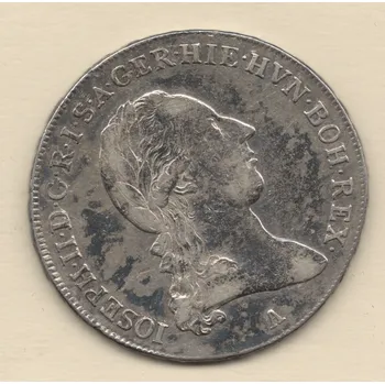 1/2 Tolar Křížový 1790 A Josef II. 14,68 g, stříbrná mince
