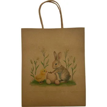 Velikonoční dekorace Dárková papírová taška - Velikonoční motivy