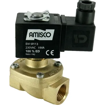 Ventil GEVAX elektromagnetický ventil G1/2" 1901-AHDC,230VAC, 2/2,NO, 0/6bar, -10/+140°C,EPDM, OTEVŘEN