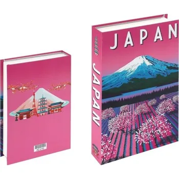 Falešná kniha s úložným prostorem JAPAN, otevíratelná dekorace