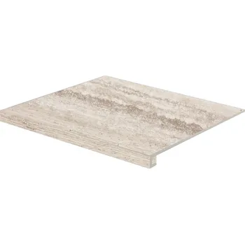 Dlažba Rako Alba DCF64732, schodovka, šedohnědá, matná, reliéfní, 60 x 53 x 0,9 cm