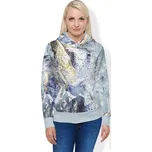 UTOPY Dámská sportovní mikina Silver Delight fullprint na zip Velikost: XL