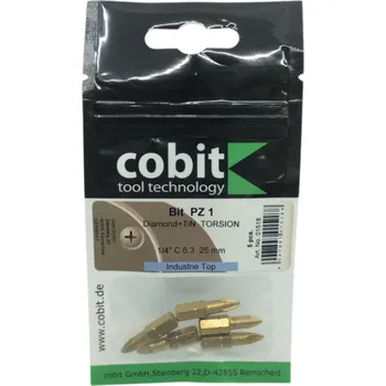 Bit Cobit Bit Pozidriv PZ1 Diamant TiN CVD povlak