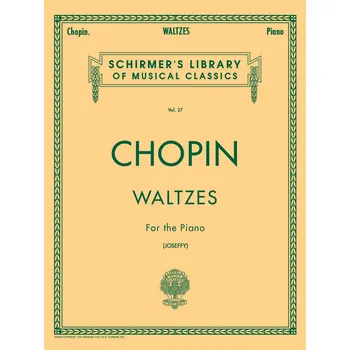 CHOPIN: WALTZES for the piano / Valčíky pro klavír – noty pro klavír