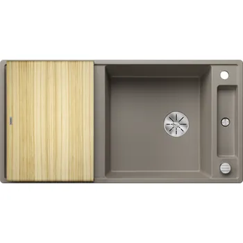 Granitový dřez AXIA III XL 6 S je moderní kuchyňský dřez navržený pro efektivní práci. Jeho elegantní design maximalizuje prostor díky velké míse a praktickému prkénku na krájení, zatímco vysoce kvalitní prvky, jako je odtokový systém InFino, zajišťují snadnou údržbu.