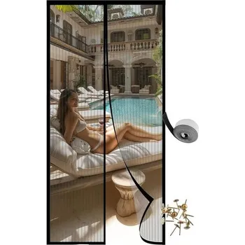 Markýza Síťka proti hmyzu Balkonová dvířka Magnetická síťka proti hmyzu dvířka Bez vrtání Záclony Síťka