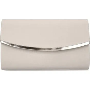 Kabelka Semišové pevné psaníčko 31161615 béžovo-šedé