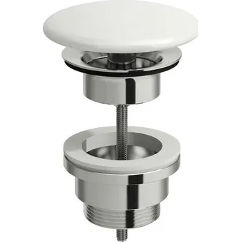 Sifon Laufen Div. Laufen Austria Odpadní ventil s keramickou krytkou, bez přepadu, neuzavíratelný, bílá mat