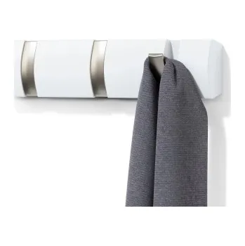 Věšák Věšák na zeď Flip White 3 háčky