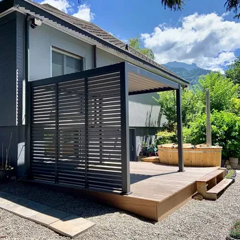 Zahradní stavba Gutroof Panelová žaluzie pro pergoly PREMIUM 4 m, antracit