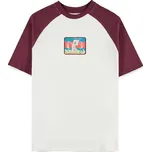 Tričko Pokémon - Mew Raglan S Bílá/Červená