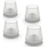 Walteco Krytka s filcem průměr 25-27mm, transparentní, 4 ks