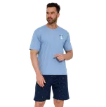 Pánské krátké pyžamo Cornette 326/209 Pacific M Modrá