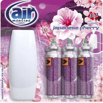 Vůně do bytu Air Menline Japanese Cherry osvěžovač vzduchu strojek a náplň 3× 15 ml