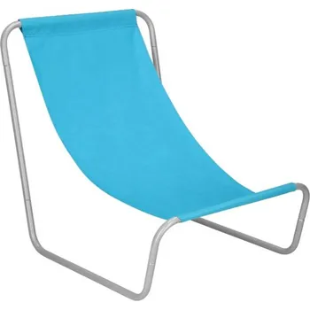Zahradní nábytek RealG RC-K-871 Plážové rozkládací lehátko, světle modré