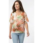 Dámská halenka HAJO D Shirtbluse 1/2 V Oranžová velikost 38