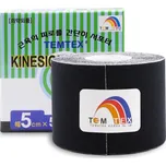TEMTEX kinesio tejpovací páska černá 5cmx5m