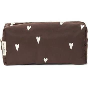 Přebalování STUDIO NOOS kosmetická kabelka Puffy Pouch brown hearts