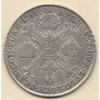 Mincovna Kremnica 1/4 Tolar Křížový Josef II. 1788 B 7.30 g