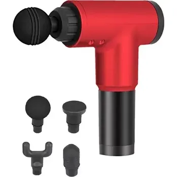 Masážní přístroj Zaparkorun Vibrační masážní pistole CY-801 - červená