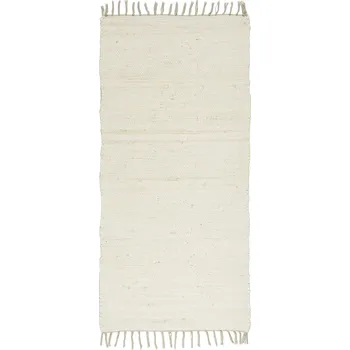 Koberec Ib Laursen Bavlněný běhoun na podlahu Cream 120 × 60 cm
