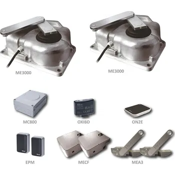 M-FAB3000 sada pohonů Nice, křídlo do 3,5 m - podzemní pohony Metro 230V, elektronika, přijímač, vysílač, fotobuňky