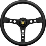 Volant Momo Prototipo 370mm - černý/černý - kůže