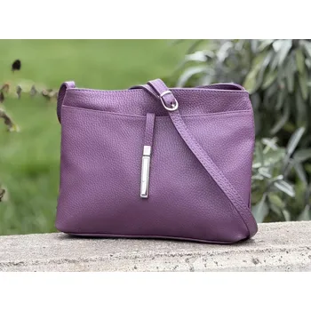 Kabelka Dámská kožená crossbody kabelka 5085 fialová - 2. jakost, MAXFLY