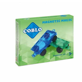 ostatní stavebnice COBLO - Magnetická stavebnice podvozek pro auta - 2ks - Poškozený obal