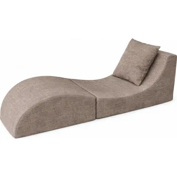 Křeslo e-matrace.com Skládací relaxační křeslo | Lehátko | Taburet | Taupe