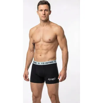 Pánské spodní prádlo boxerky F-35 Lightning tmavo šedé 2XL